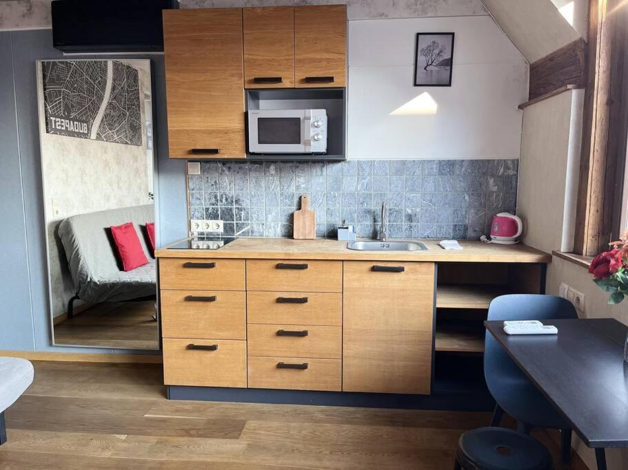 Elegant Rooftop Studio With Shared Terrace And Jacuzzi Appartement Boedapest