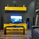 Central Location Yellow-Black Apartment