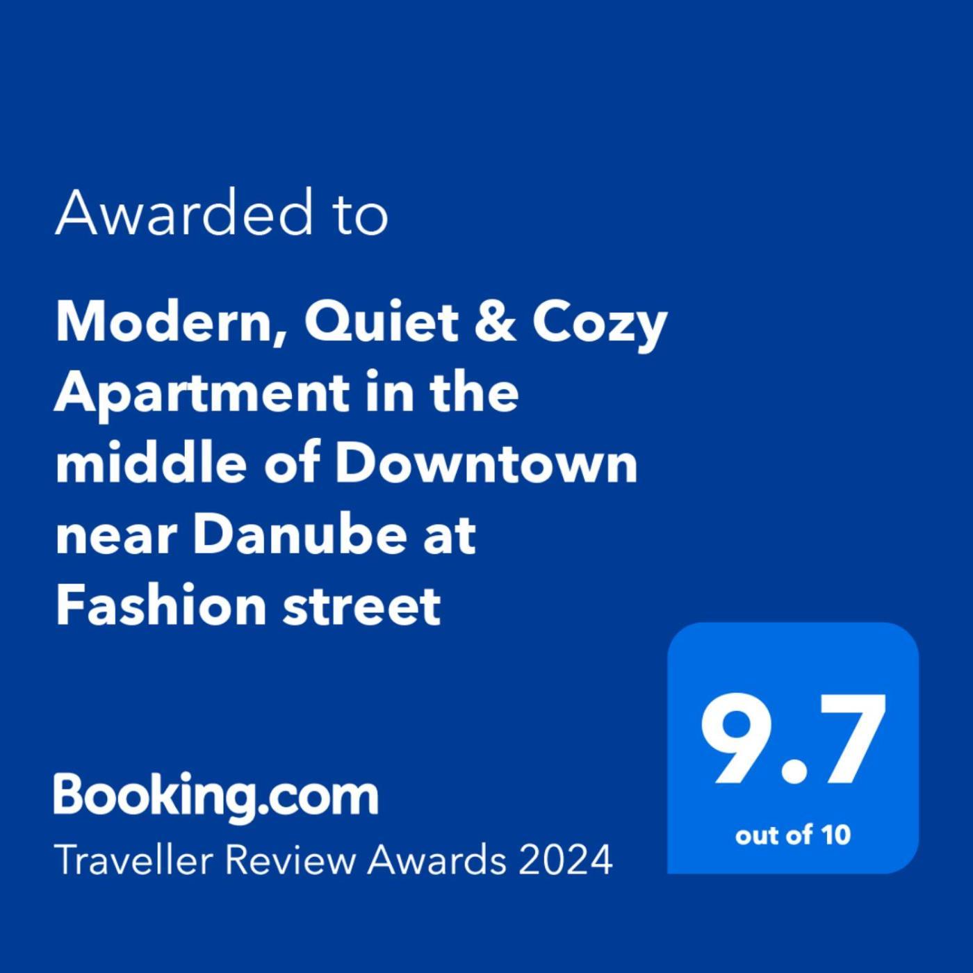 Modern, Quiet & Cozy In The Middle Of Downtown Near Danube At Fashion Street Apartmán *