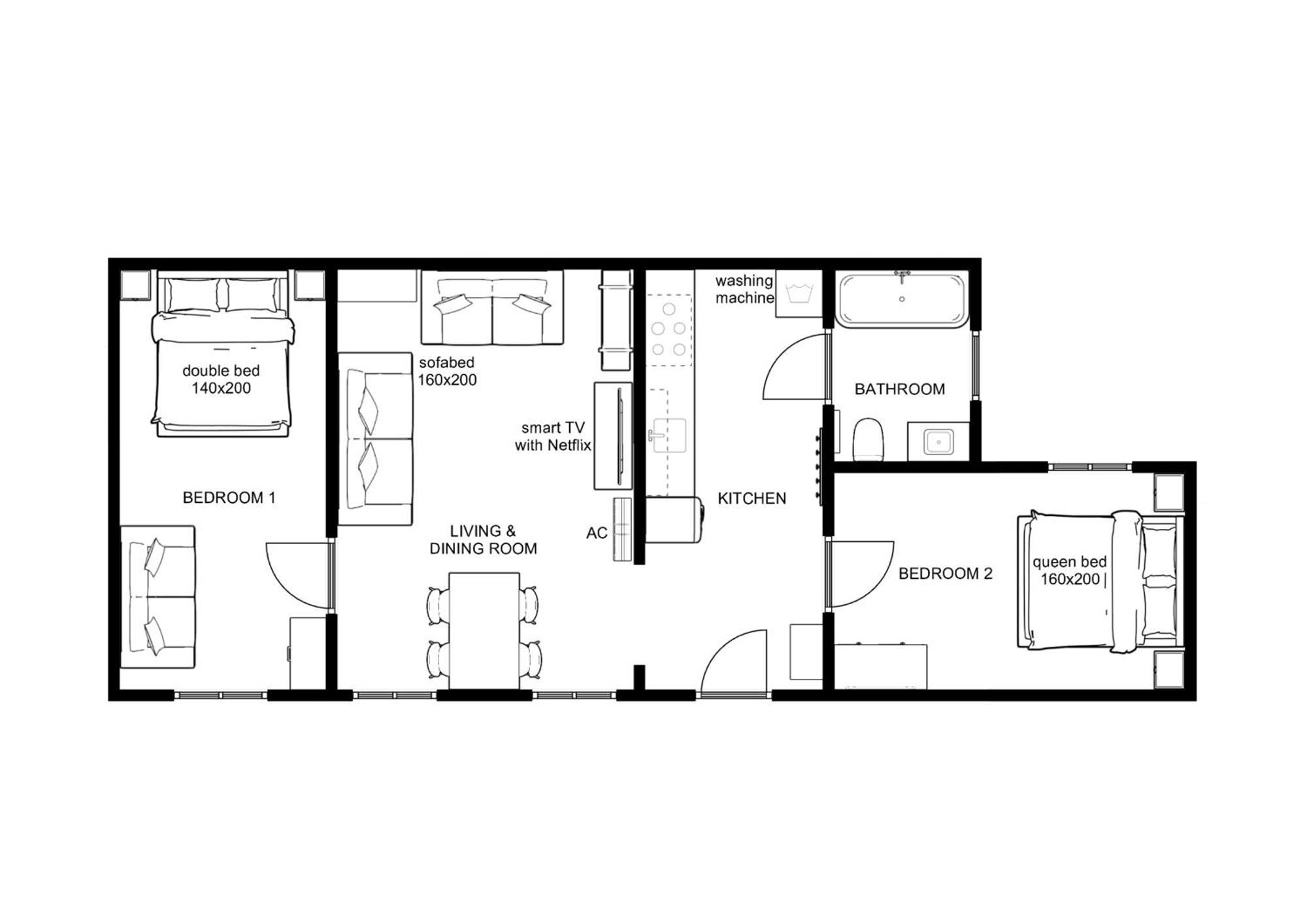 Appartement Kalvin 2bdr With Ac Boedapest