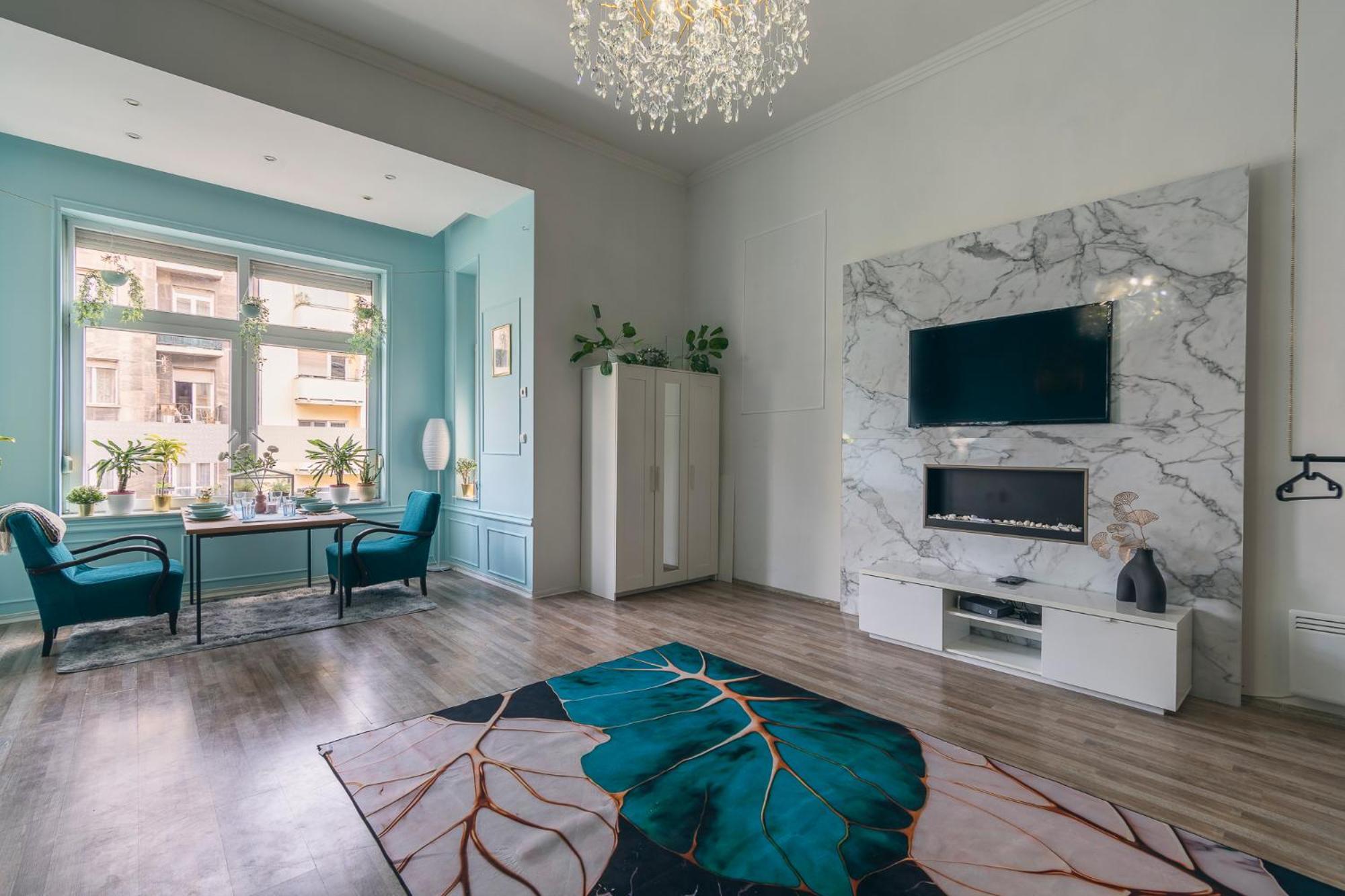 Apartment Art Deco Designer Luxury At Park, Cultural Center Of Budapest, Newly Renovated