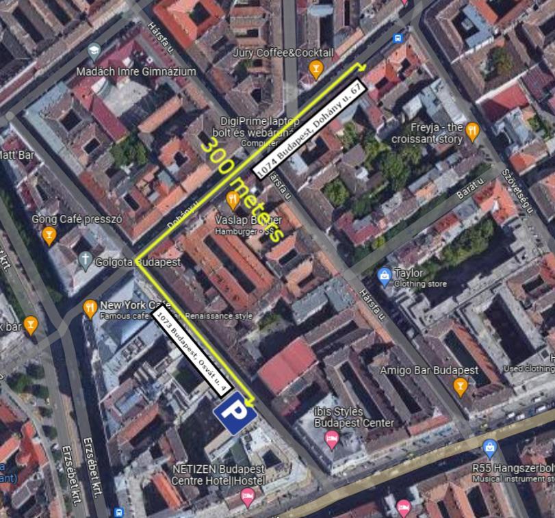 Free Parking, Downtown Near New York Cafe Appartamento Budapest