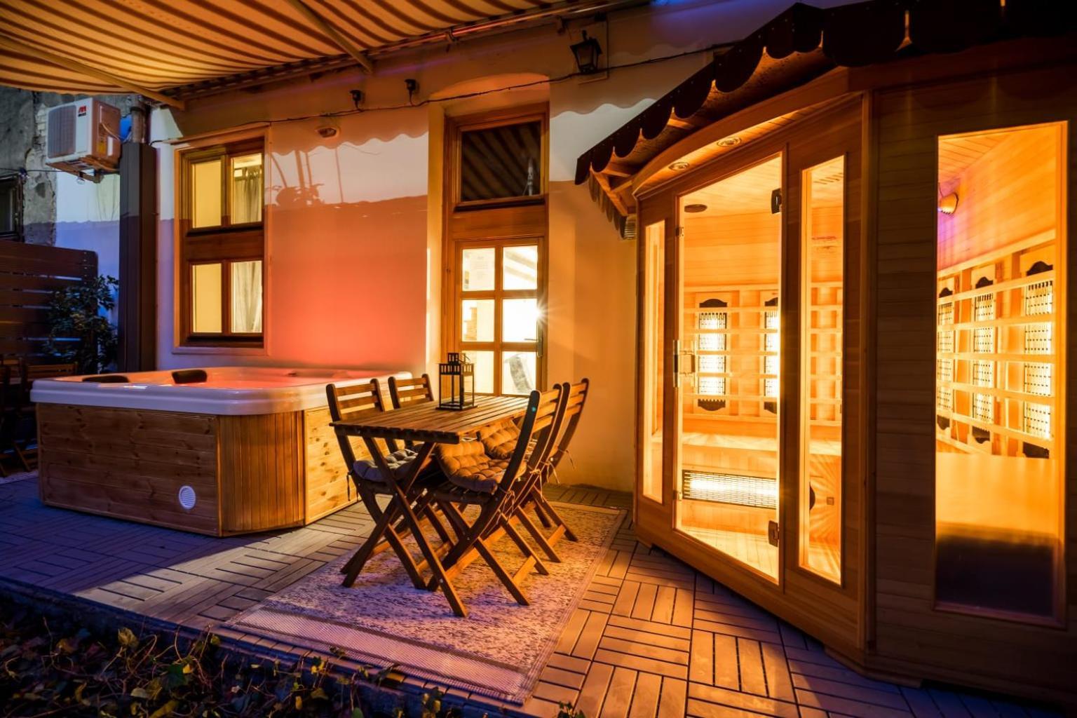 Wellness Wonderland Garden, Sauna, Jacuzzi In Cbd Budapest