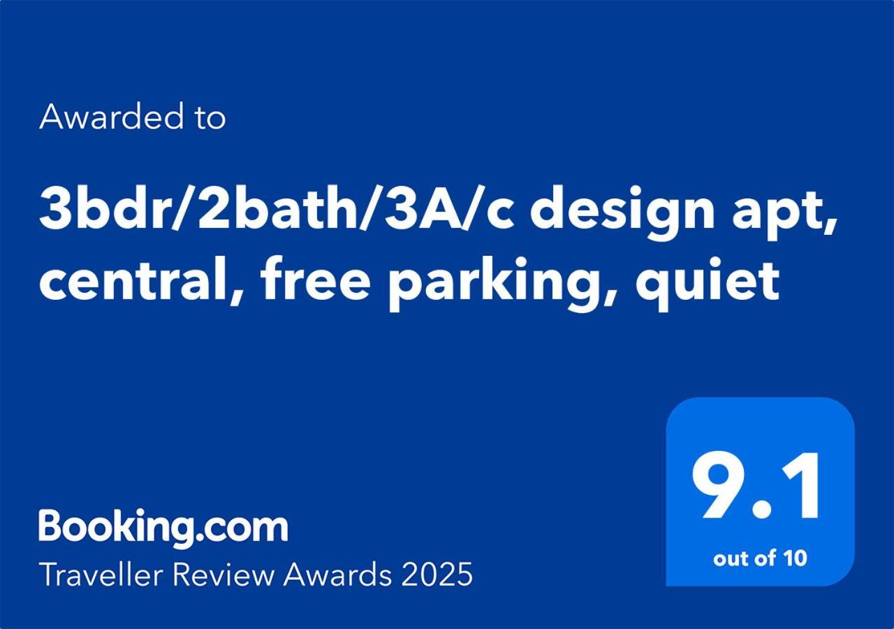 3bdr-2bath-3ac Design Apt, Central, Secured Parking, Quiet Budapeszt