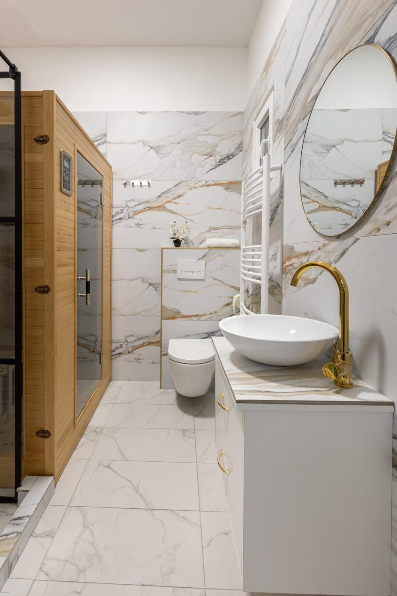 Marvelous Marble Mansion With Sauna Apartment