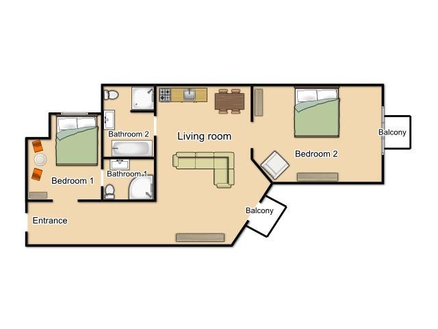 Apartamento Two Couples *