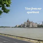 Danube Waterfront View At Chain Bridge