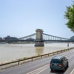 Danube Waterfront View At Chain Bridge