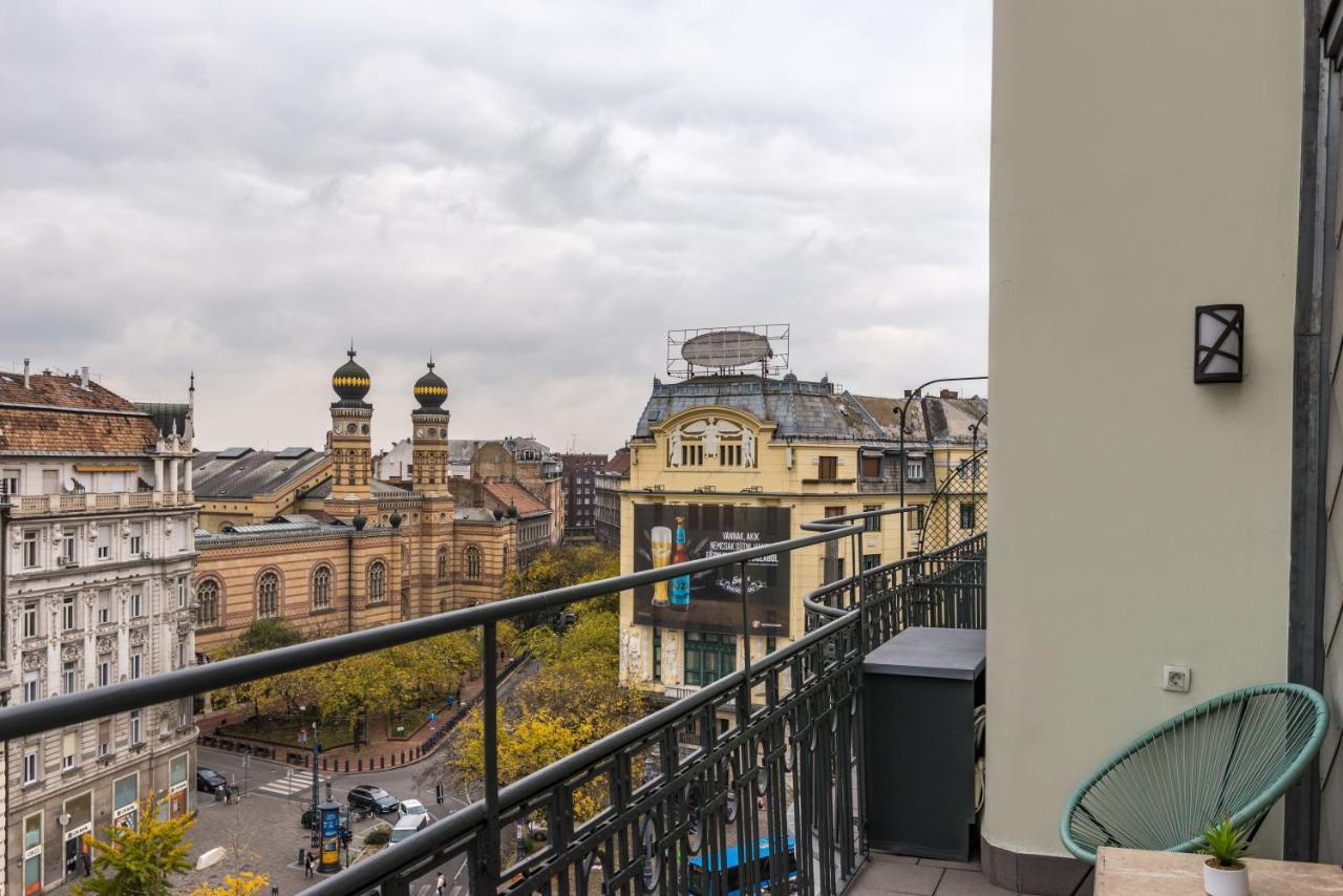 Panoramic Smart Penthouse Central View Of Grand Synagogue Apartment Budapest