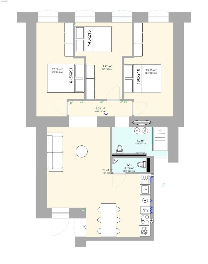 Tilia Luxury - 3 Bedrooms With Ac Apartment