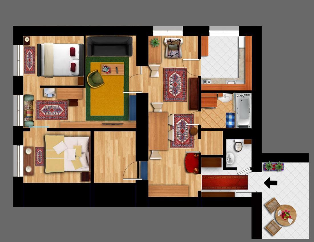 Apartman Stunning 2 Double Br In The Heart Of Budapest