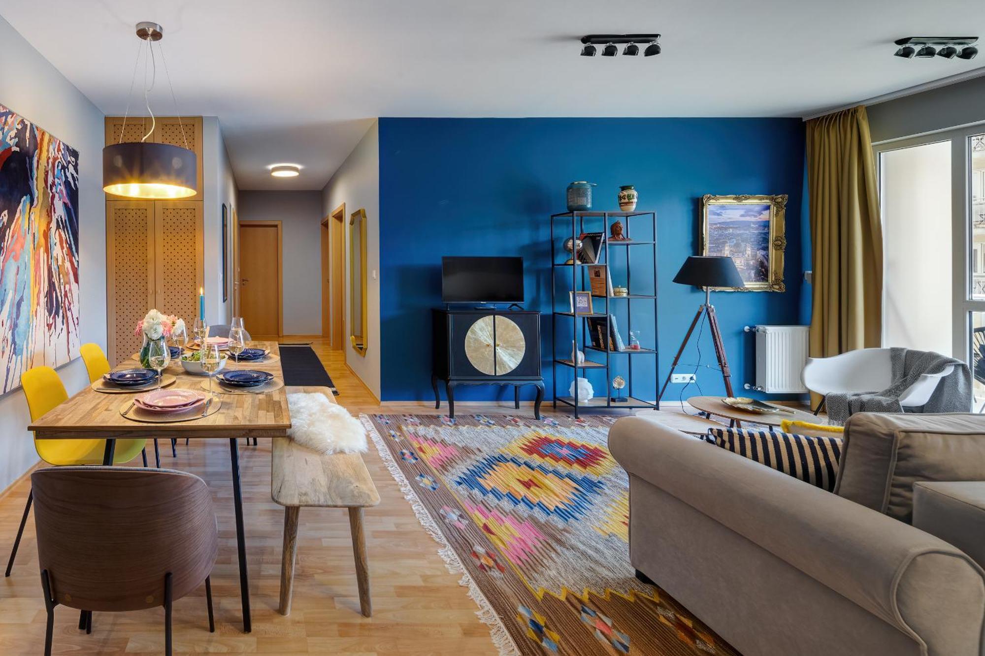 Stylish And Colorful With Balcony Apartmán Budapest