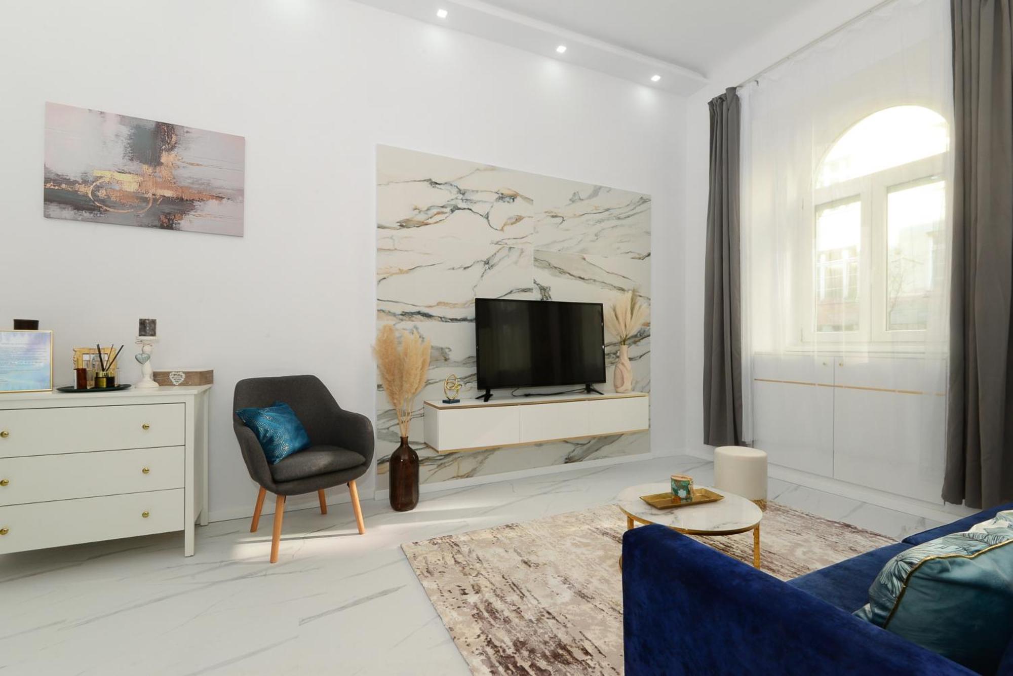 White & Gold Apartment