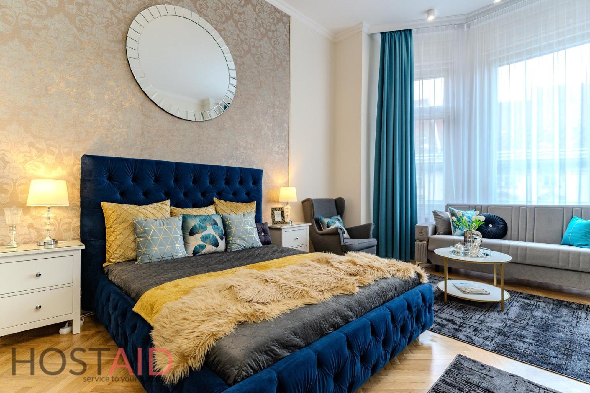 Apartment Blue Fountain Design - Hostaid Budapest