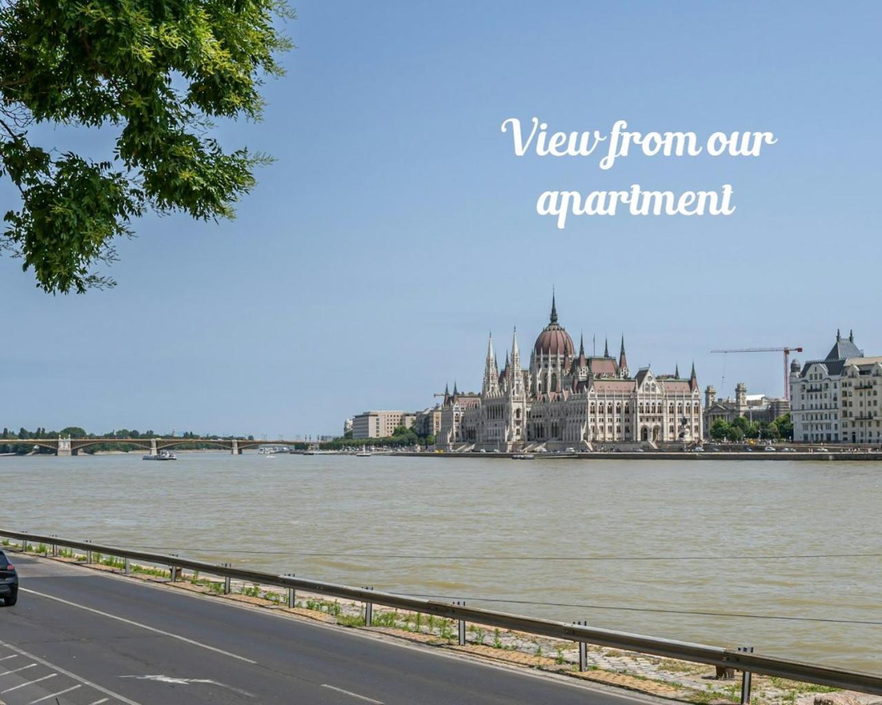 Danube Waterfront View At Chain Bridge
