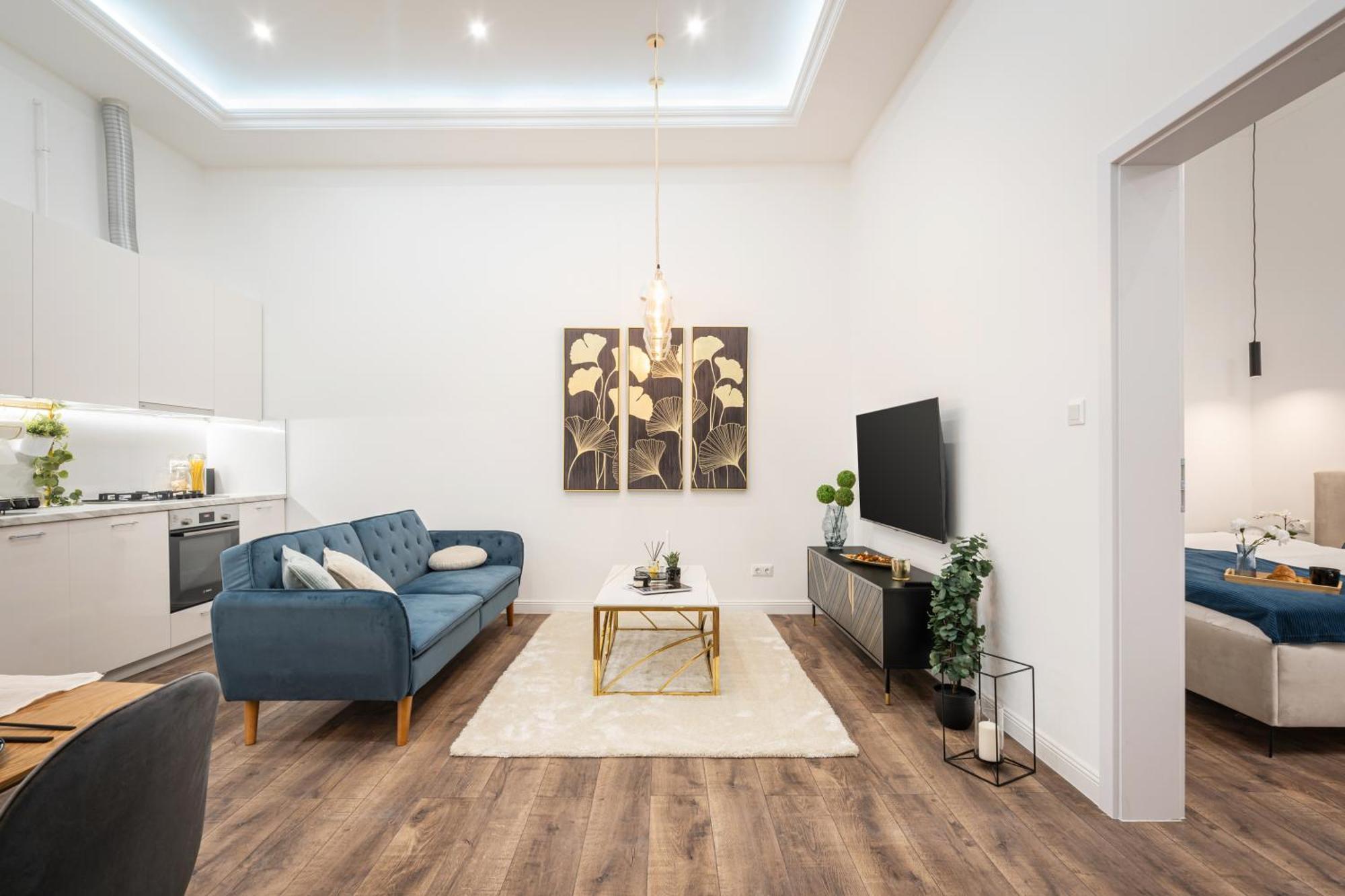 Apartment Blue Velvet Luxury Budapest