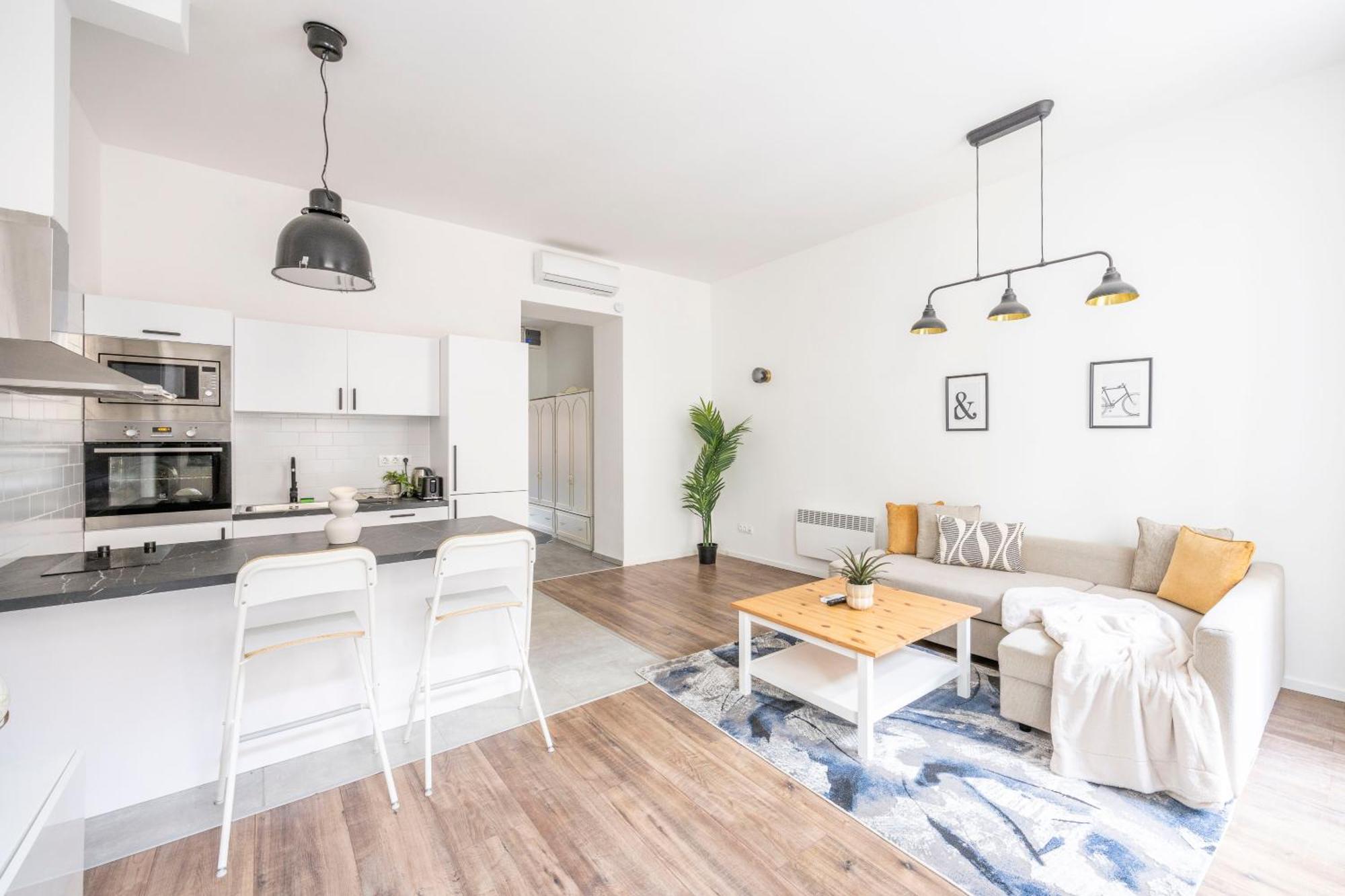 Appartement Charming & Cozy 1bedrm Boedapest