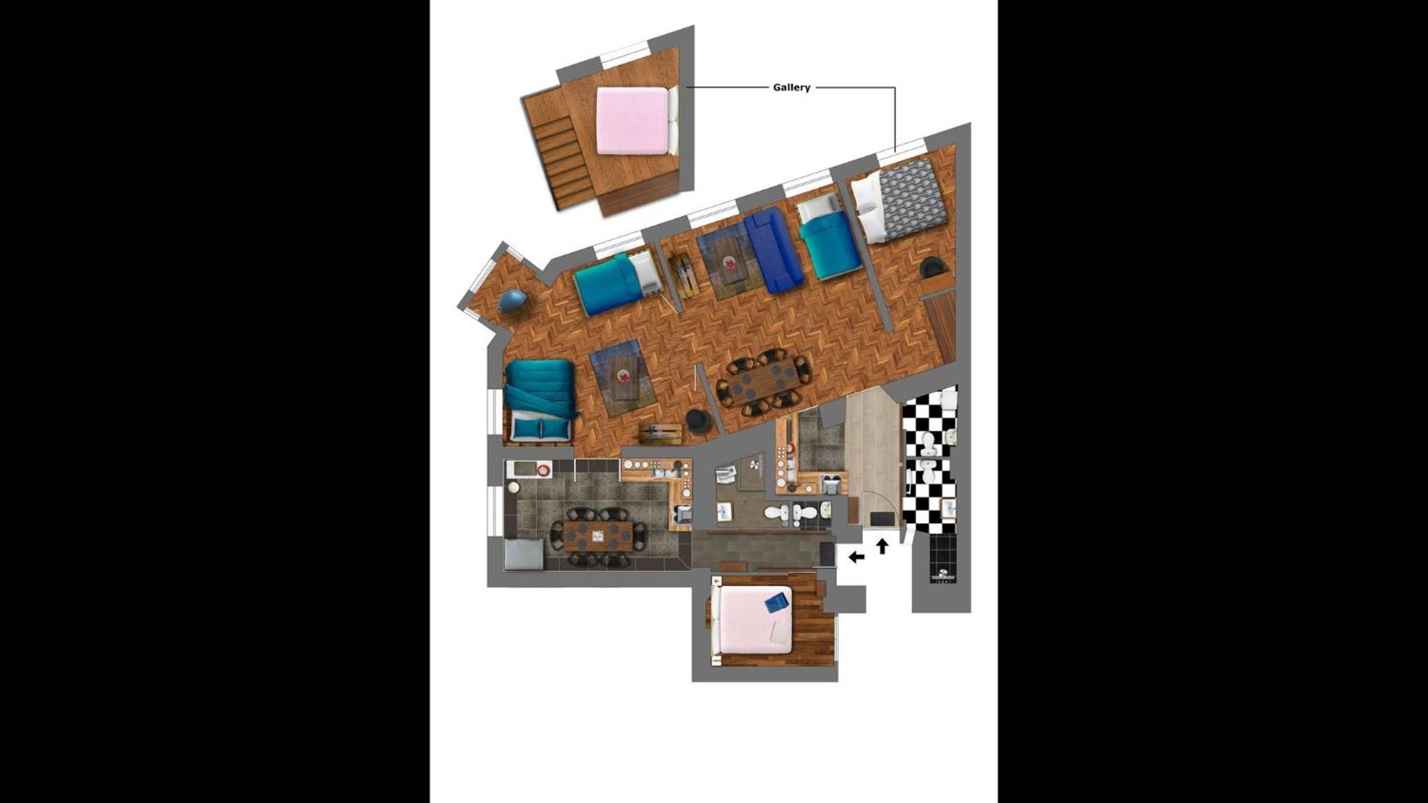 Apartment New Walnuttree Double 12 Pers Budapest