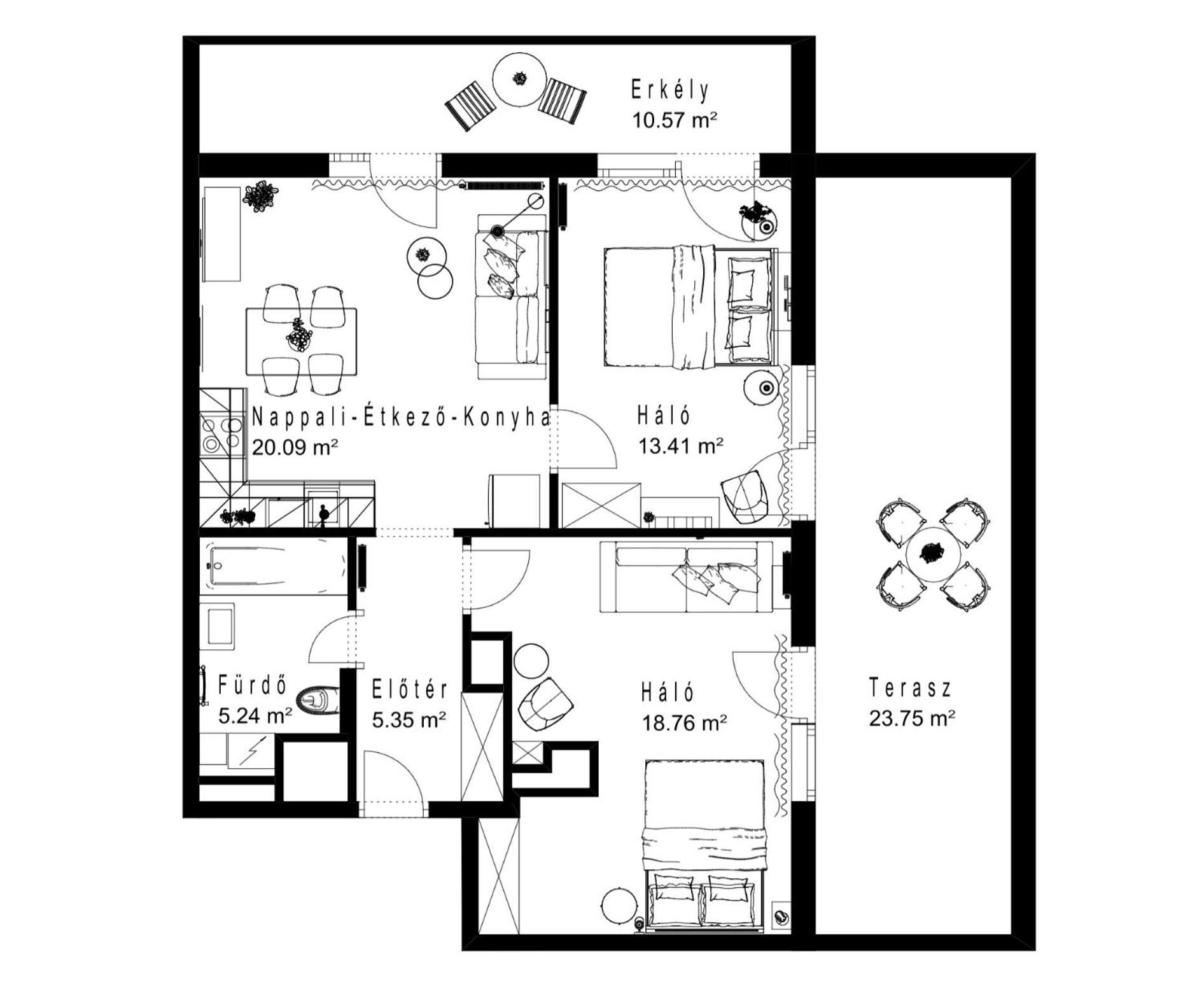 Apartmán Free Parking Sweet Budapešť