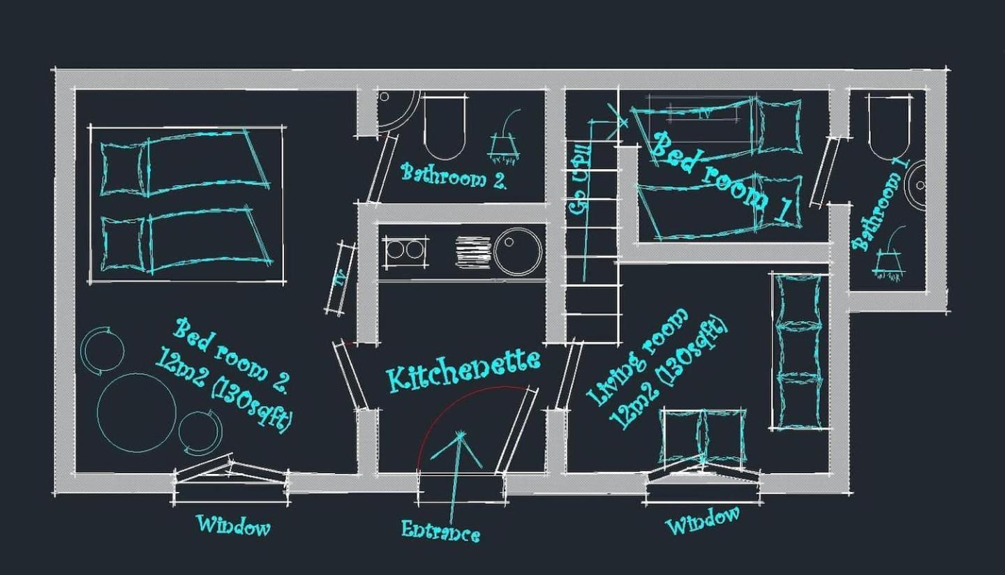 Vintage Downtown Escape 2 Baths 2 Beds * Budapešť