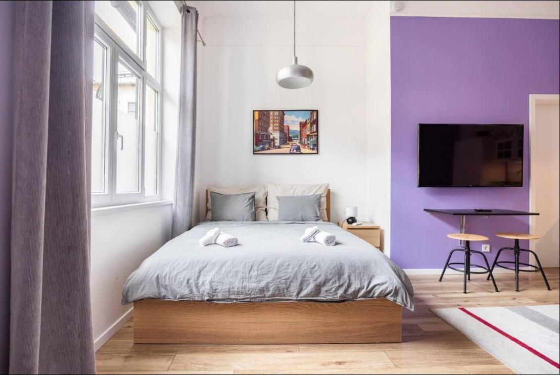 Stylish Purple In Heart Of Budapest