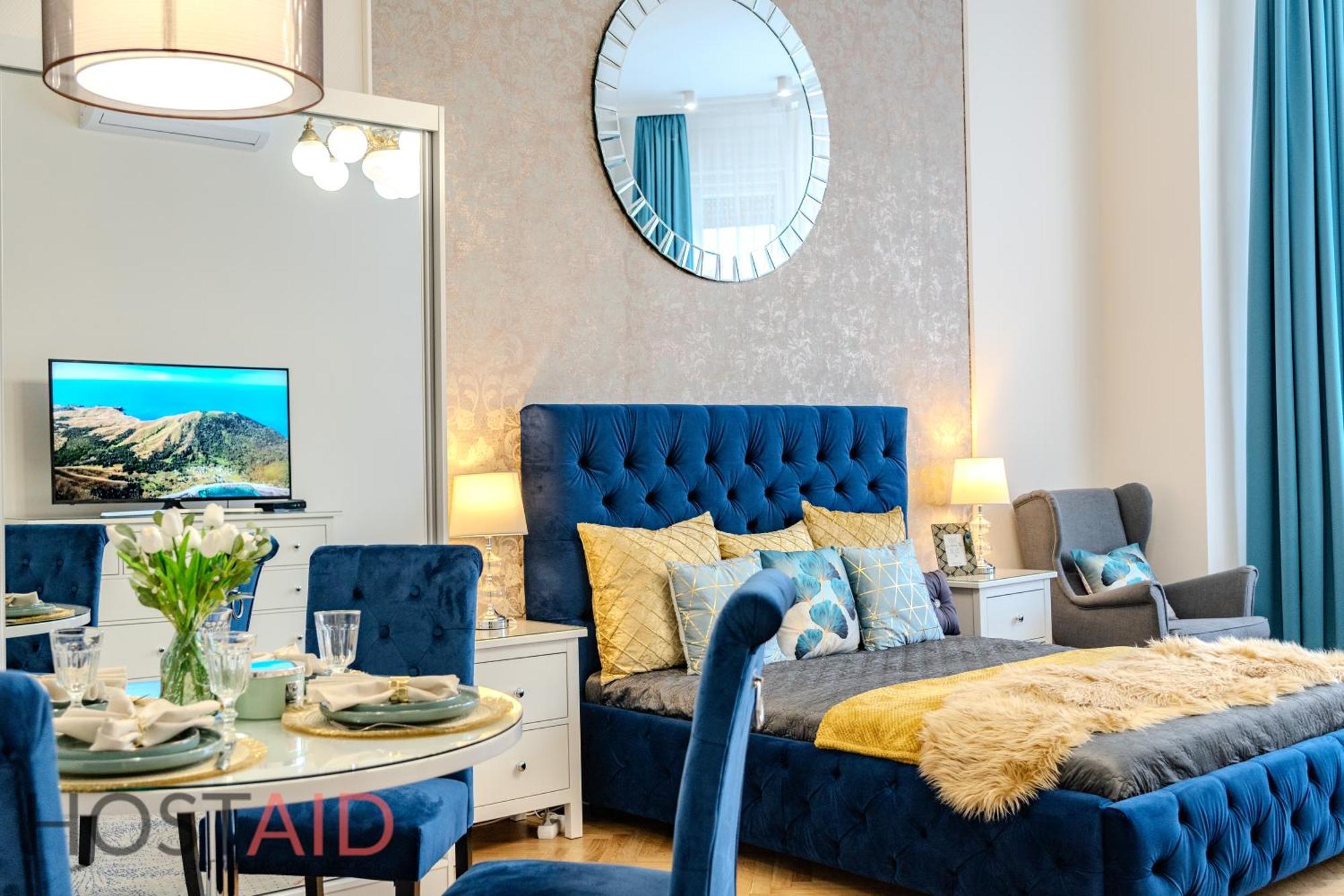 Apartment Blue Fountain Design - Hostaid Budapest