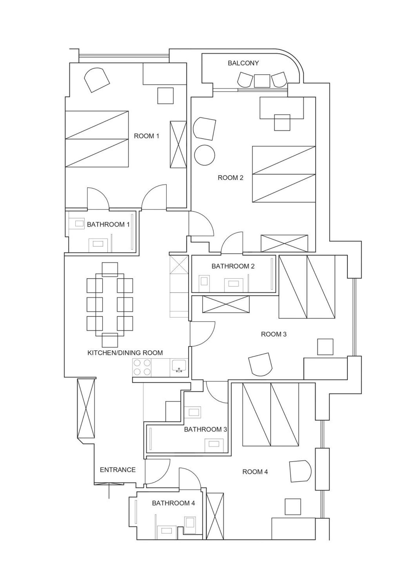 Vento - 120qm With 4 & 4 Bathrooms *