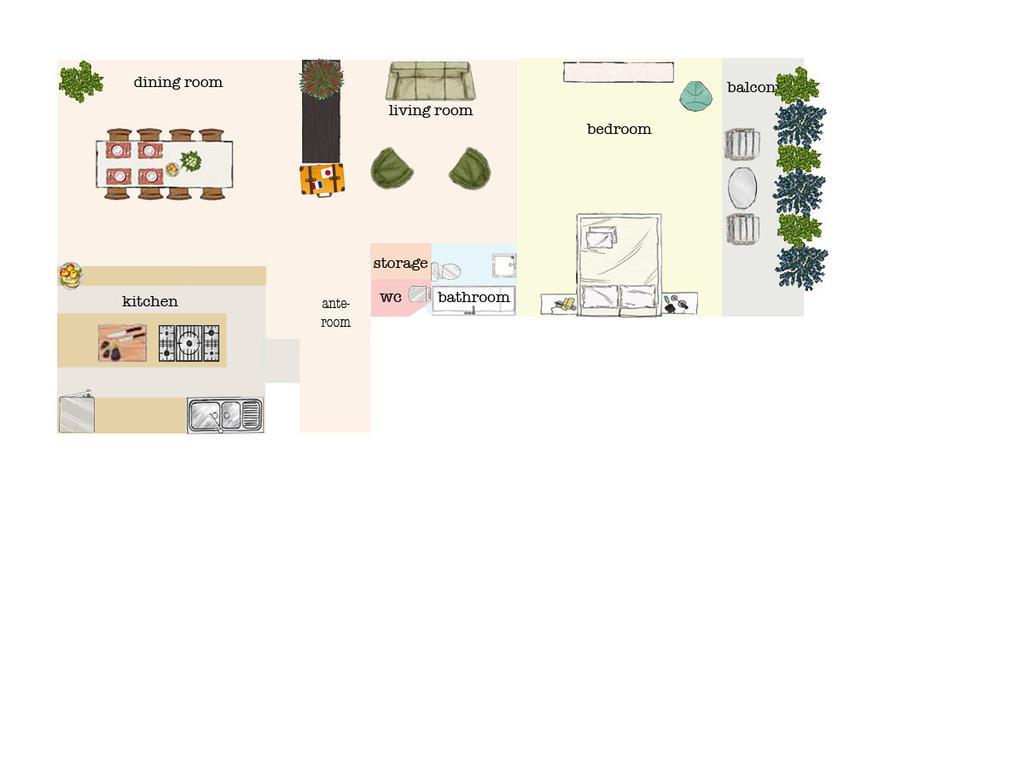 Apartment Kitchen Art Industrial Flat *