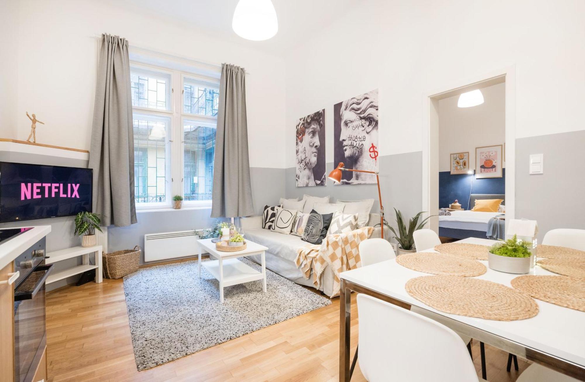 - 2 Min To Newyork Cafe Appartement