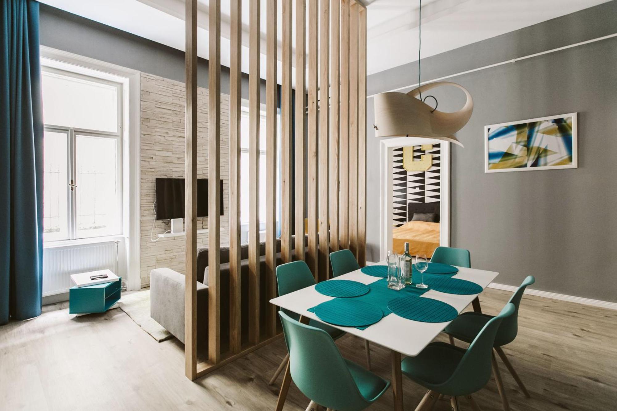 Turquoise Harmony In The Heart Of The Apartament *