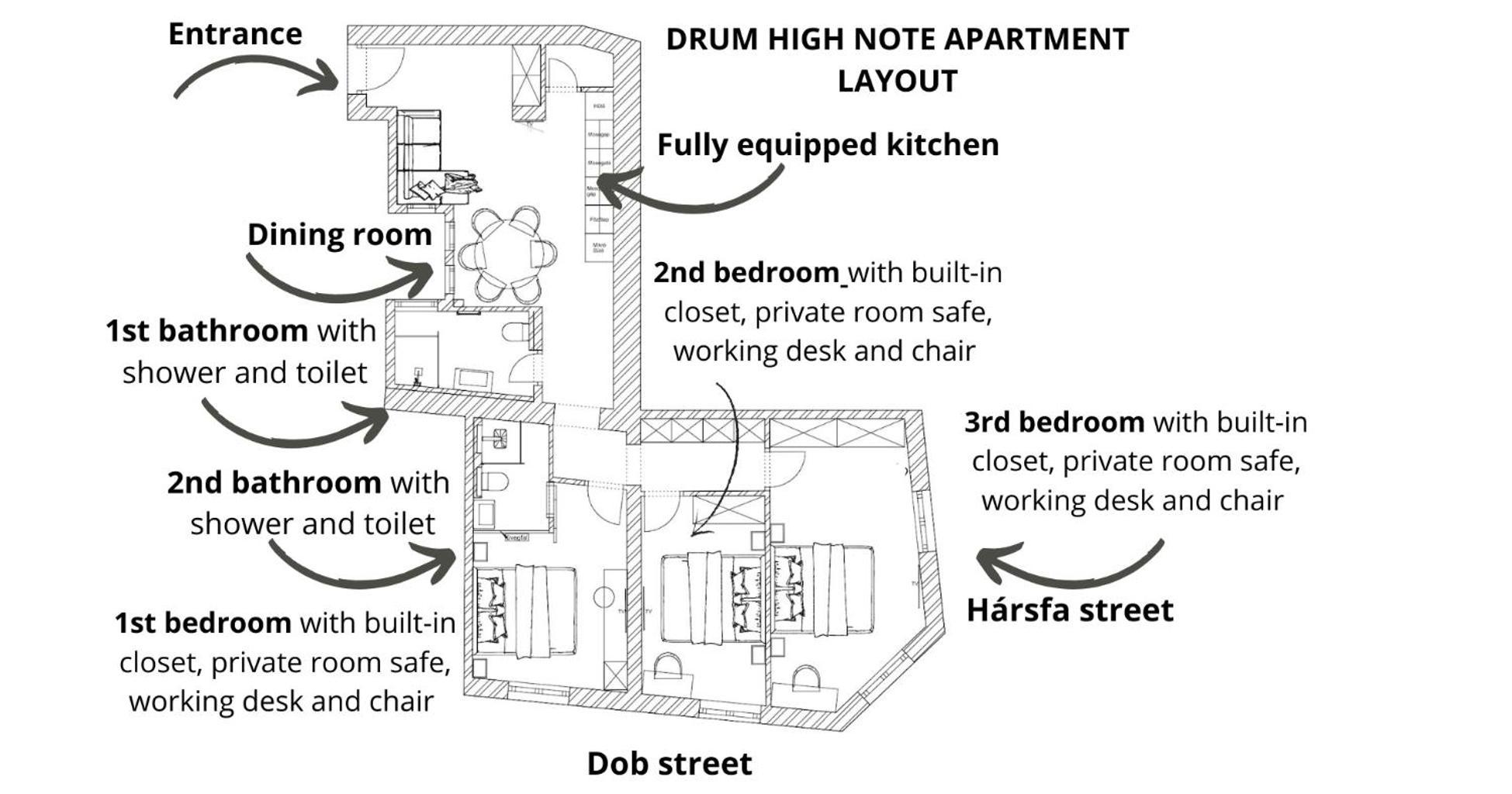 Apartmán Cozy&comfy Drum 3 Bedrooms And Ac Budapešť